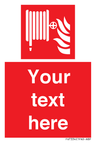 Custom Fire hose reel Sign